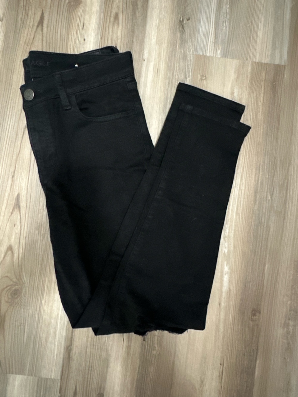 American Eagle Ripped Black Skinny Jeans